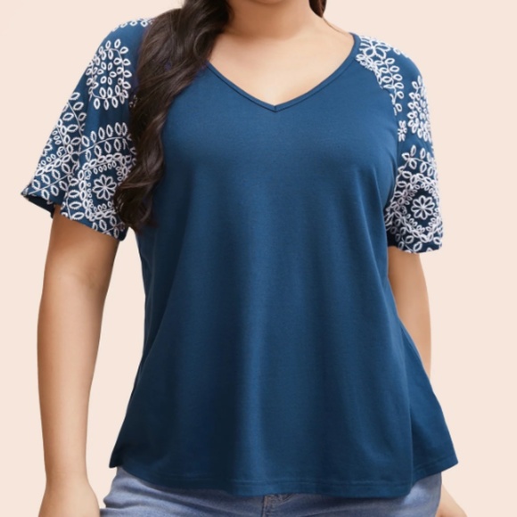 Blue t-shirt, size 22-24 - Picture 1 of 6